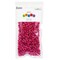 Essentials by Leisure Arts Pony Bead 6mm x 9mm Metallic Pink Opaque Plastic Pony Beads Bulk 500 pieces for Arts, Crafts, Bracelet, Necklace, Jewelry Making, Earring, Hair Braiding